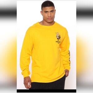 Fashion Nova Men King of Broken Hearts Long Sleeve tee